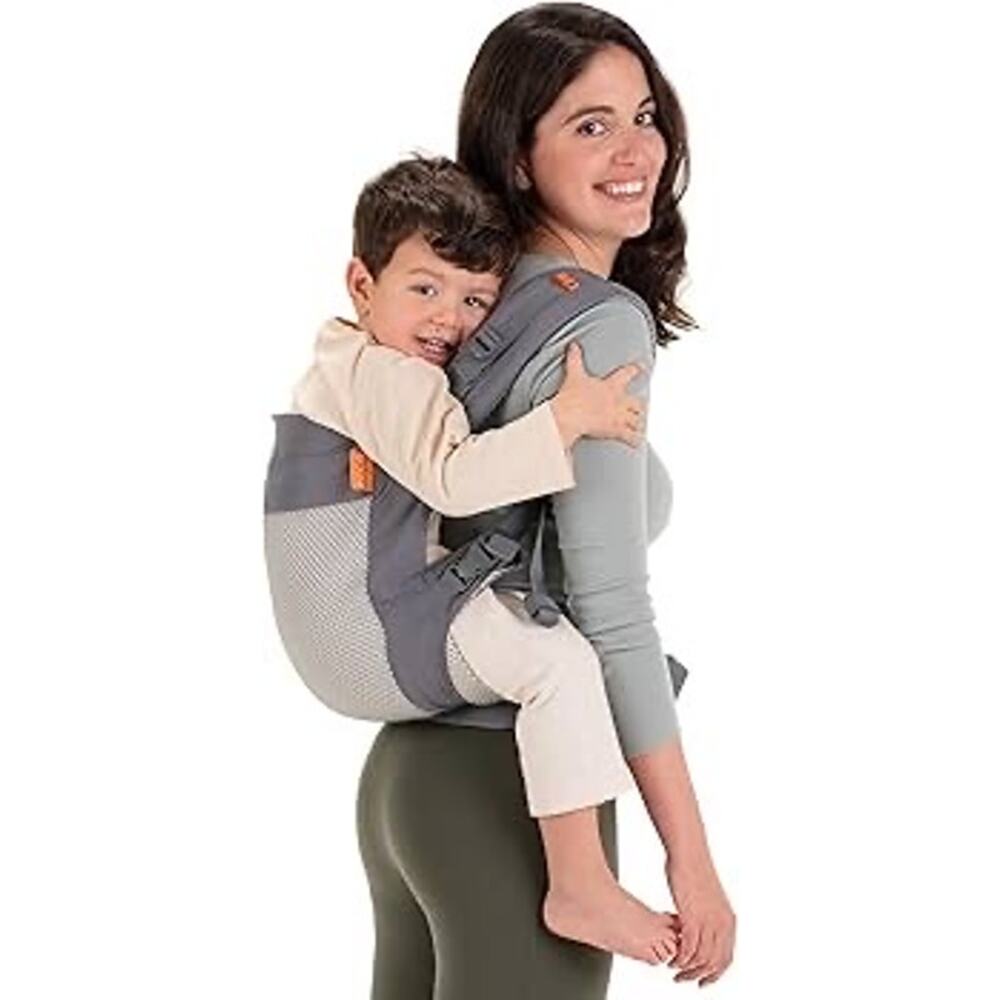 Gray Kids Backpack-Style Carrier - Comfortable Child Carrier